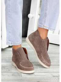Мокасини замша мокко Holly 7509-28