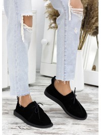 М'які чорні мокасини Comfort 7654-28