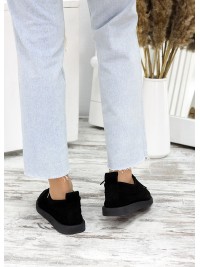 М'які чорні мокасини Comfort 7654-28
