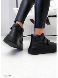 Кросівки Velcro чорні 8101-28