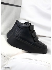 Кросівки Velcro чорні 8101-28