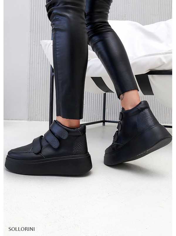 Кросівки Velcro чорні 8101-28