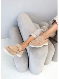 Туфлі лофери Лоро Piana беж 8105-28