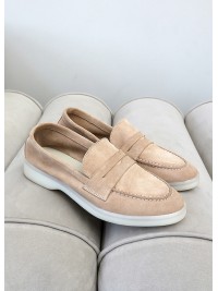 Туфлі лофери Лоро Piana беж 8105-28