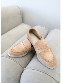 Туфлі лофери Лоро Piana беж 8105-28
