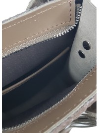Сумка mini натуральна шкіра беж 8380-11