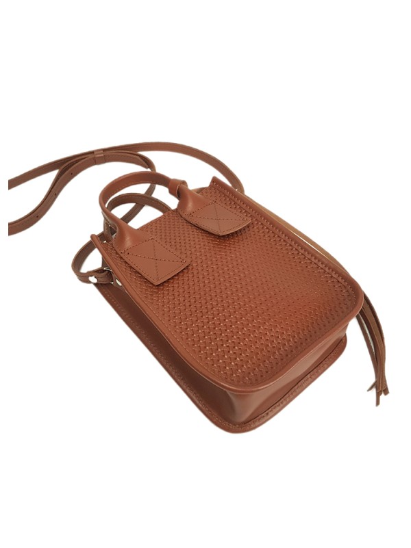 Сумка mini натуральна шкіра brown 8385-11