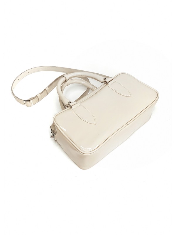 Сумка cross body шкіряна беж 8394-11
