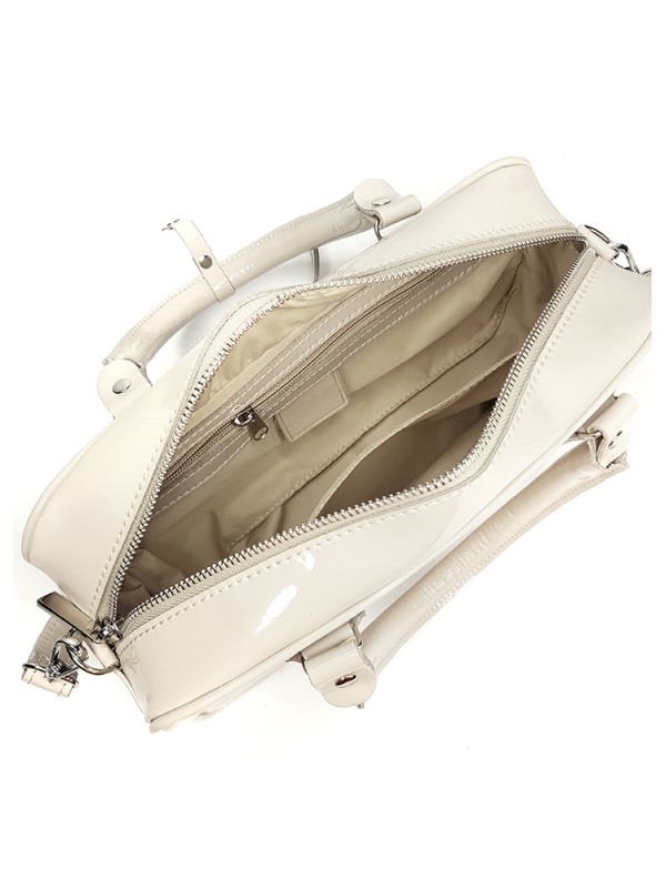 Сумка cross body шкіряна беж 8394-11