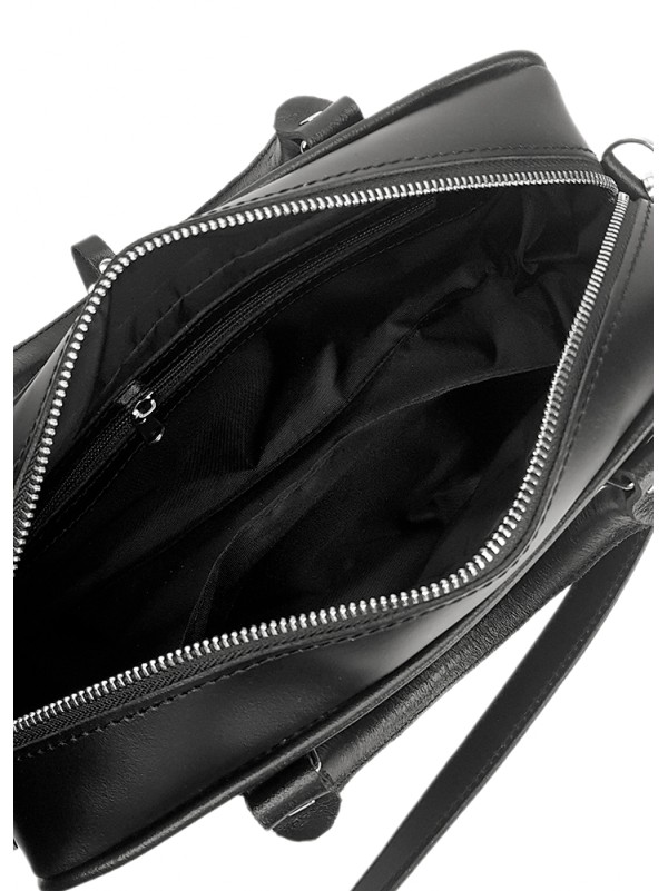 Сумка cross body шкіра чорний 8398-11