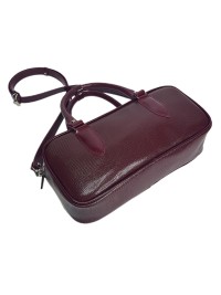 Сумка cross body шкіра бордо 8399-11