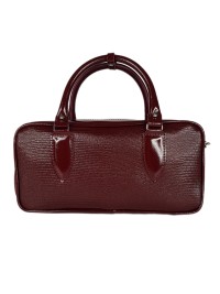 Сумка cross body шкіра бордо 8399-11