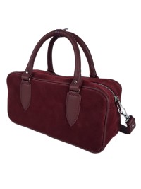 Сумка cross body замша бордо 8400-11