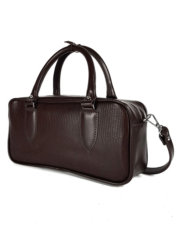 Сумка cross body шкіра brown 8401-11