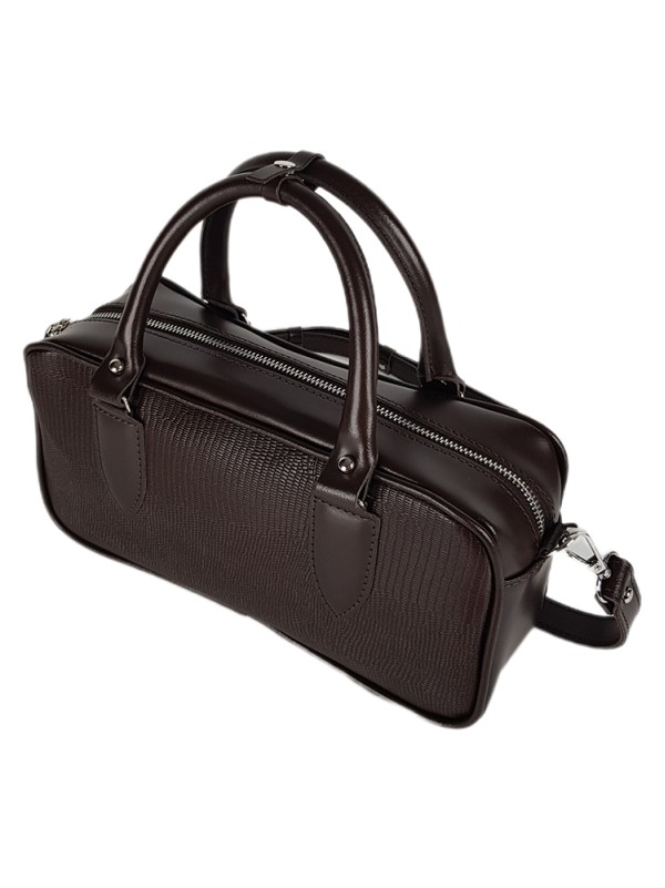 Сумка cross body шкіра brown 8401-11