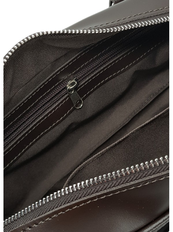 Сумка cross body шкіра brown 8401-11
