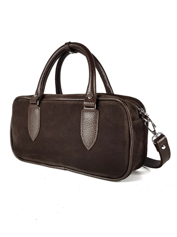 Сумка cross body замша brown 8402-11