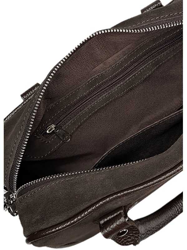 Сумка cross body замша brown 8402-11