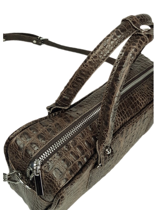 Сумка cross body шкіра brown 8403-11