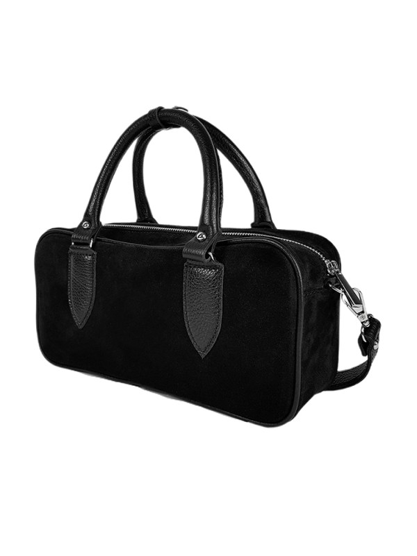 Сумка cross body замша чорний 8405-11
