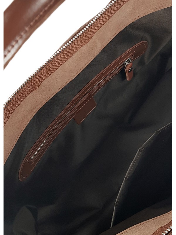 Сумка натуральна шкіра brown 8419-11