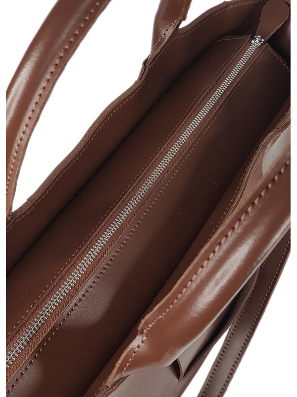Сумка натуральна шкіра brown 8419-11