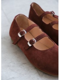 Балетки натуральна замша brown 8434-28