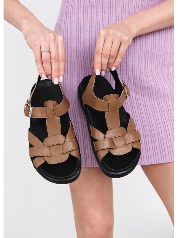 Босоніжки шкіряні Barefoot 8459-28