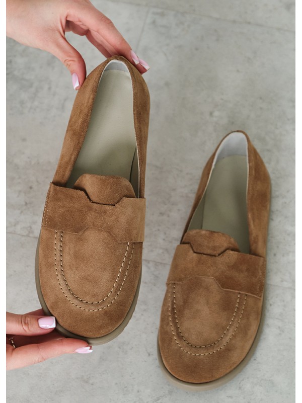 Туфлі Barefoot замша brown 8463-28