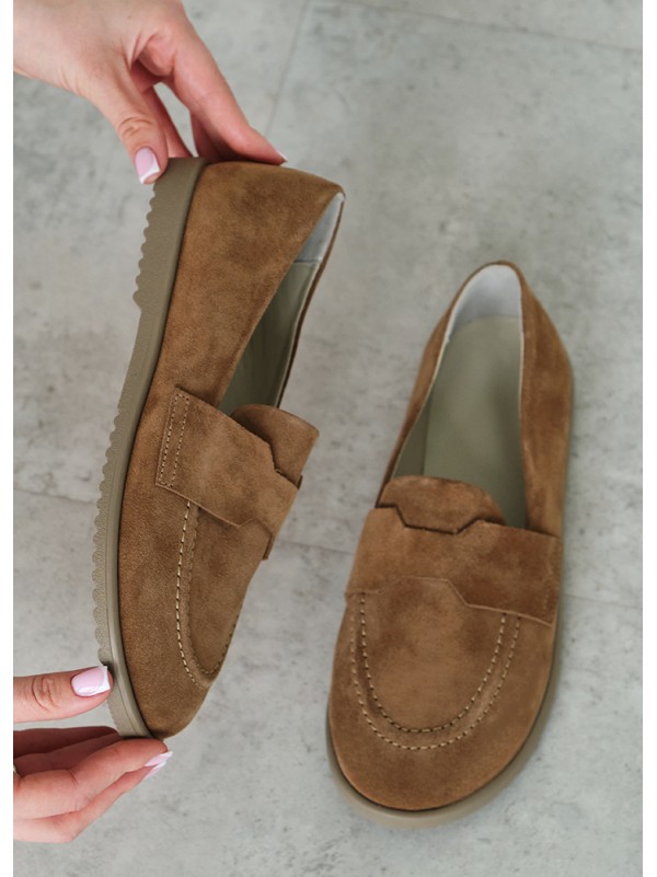 Туфлі Barefoot замша brown 8463-28