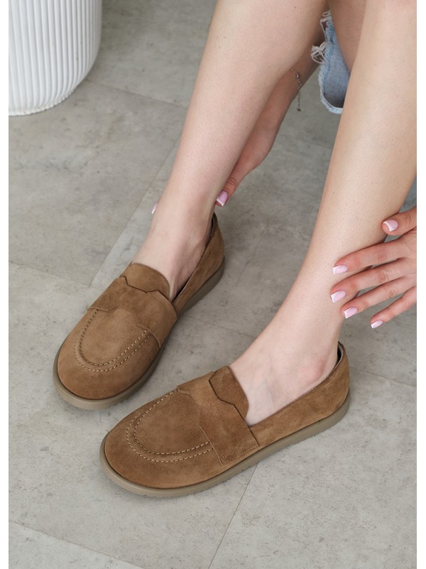 Туфлі Barefoot замша brown 8463-28