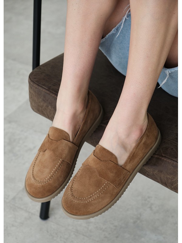Туфлі Barefoot замша brown 8463-28