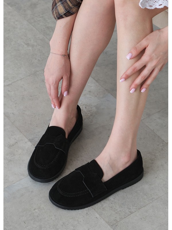 Туфлі Barefoot замша black 8468-28