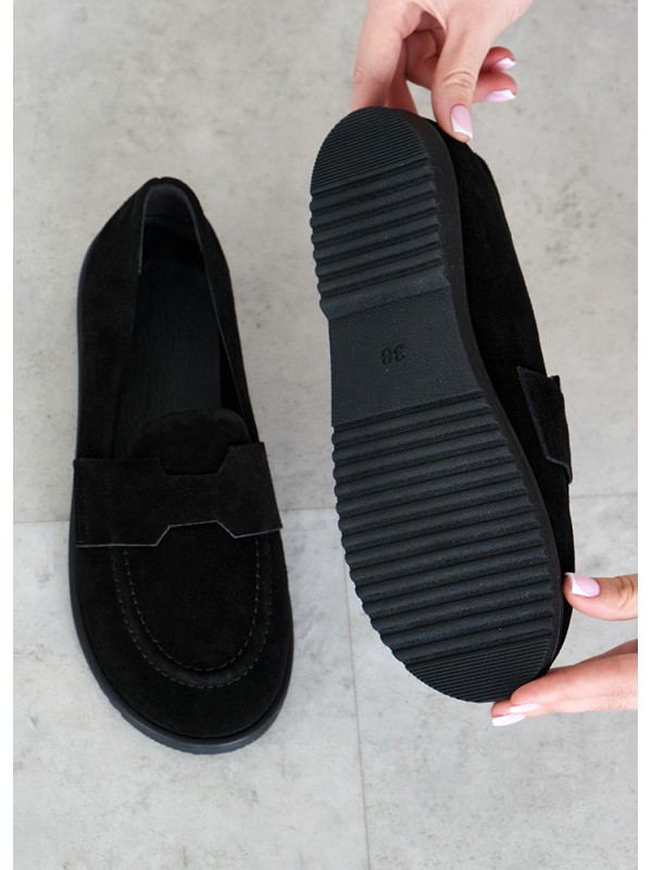 Туфлі Barefoot замша black 8468-28