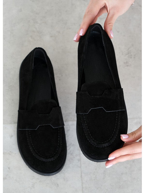 Туфлі Barefoot замша black 8468-28