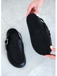 Клоги Barefoot шкіра чорний 8475-28