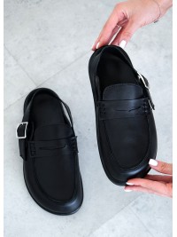 Клоги Barefoot шкіра чорний 8475-28