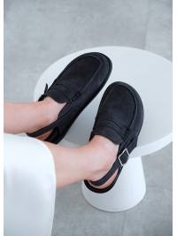Клоги Barefoot замша сірий 8476-28