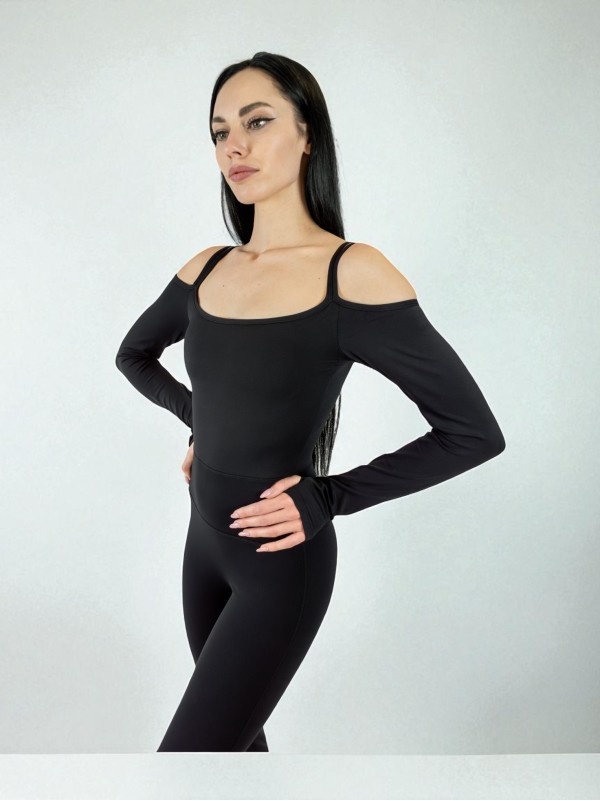 Capris Seamless Classic – боді-комбінезон з push-up, відкритою спиною та кльош-брюками (чорний) Capris Seamless Classic – боді-комбінезон з push-up, відкритою спиною та кльош-брюками (чорний)