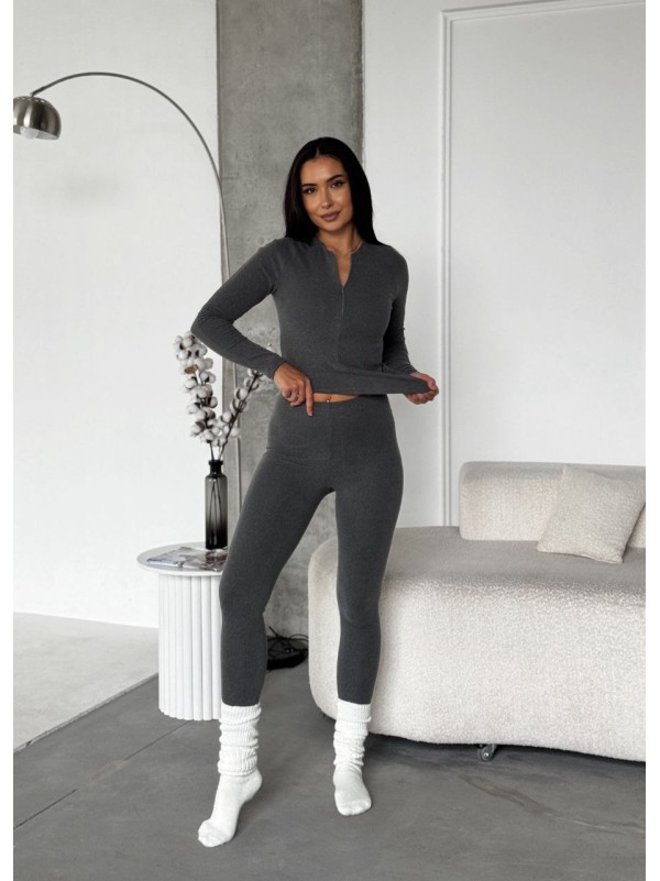 Жіночий термо-костюм сірого кольору 29922