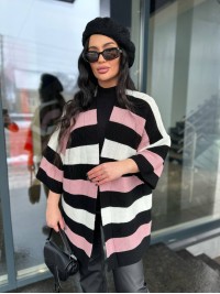 Жіночий в'язаний кардиган чорного кольору 30135