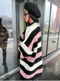 Жіночий в'язаний кардиган чорного кольору 30135