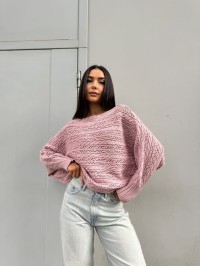 Жіночий легкий светр рожевого кольору 30284