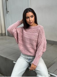 Жіночий легкий светр рожевого кольору 30284