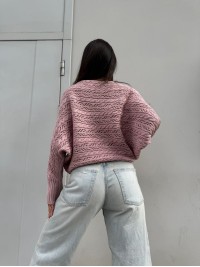 Жіночий легкий светр рожевого кольору 30284