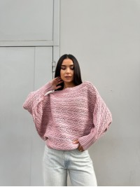 Жіночий легкий светр рожевого кольору 30284