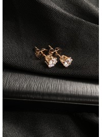 Сережки гвоздики класичні золотого кольору 30612