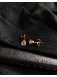 Сережки гвоздики класичні золотого кольору 30612