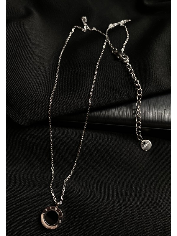 Кулон з ланцюжком срібного кольору 30618