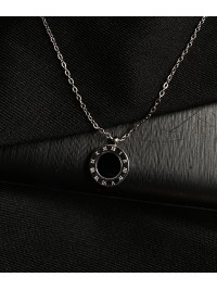 Кулон з ланцюжком срібного кольору 30618